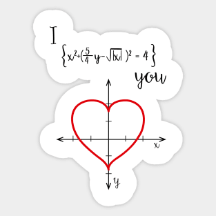 Mathematical Love Sticker